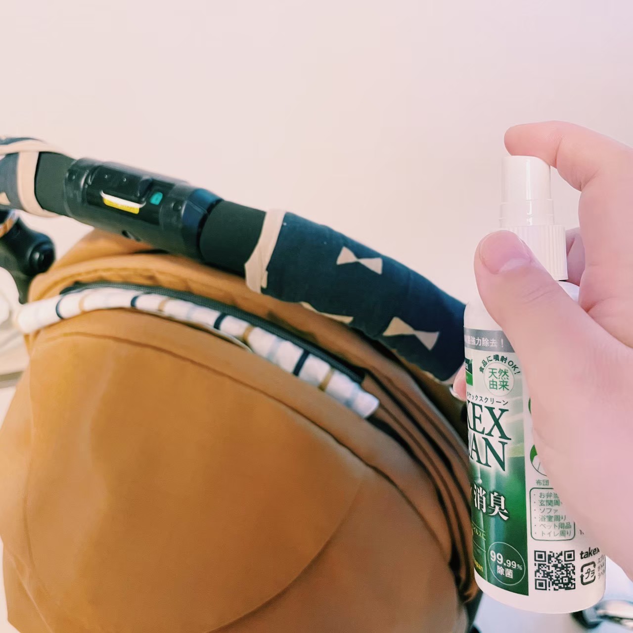 ベビーカーにも使用可能