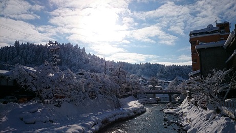 白銀の飛騨高山