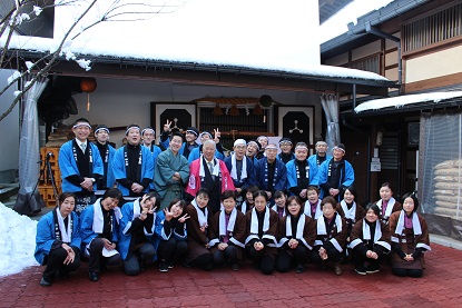 舩坂酒造店　杉玉奉納会