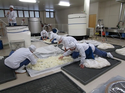 5　蒸米　冷ます