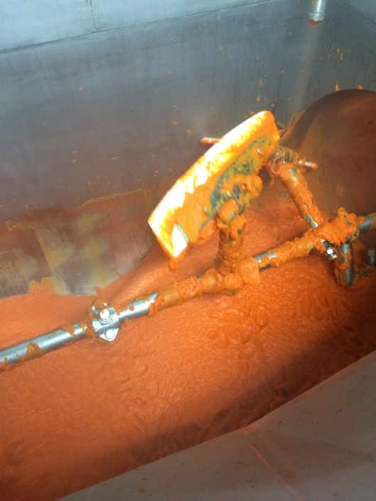 ペースト状になった雪下にんじん