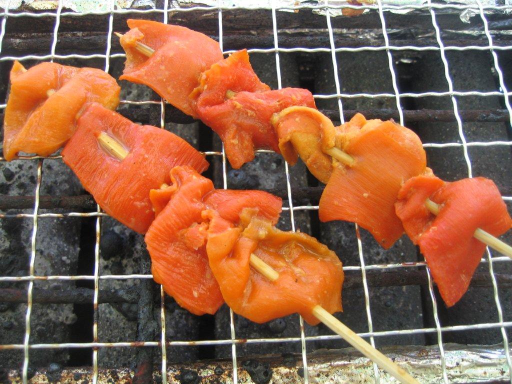 赤ほや味噌漬串焼き