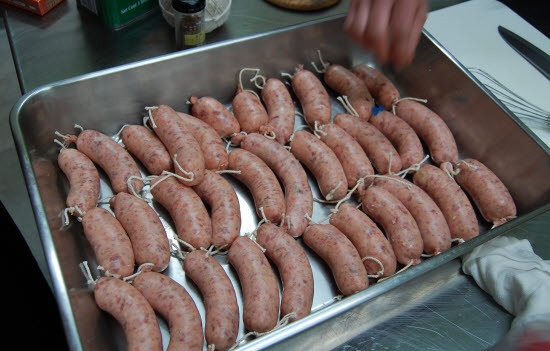 手製ウインナー
